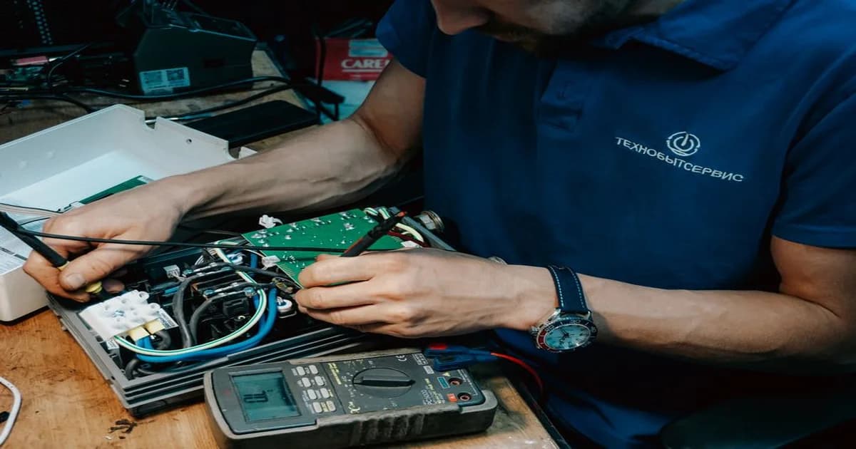 Técnico revisando maquinaria industrial con tableta en mano, entorno de planta de producción