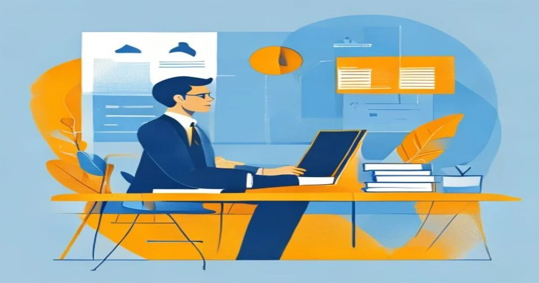 Ilustración de equipos coordinando servicios internos con tablero visible, prioridades y capacidad acordada